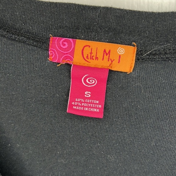 Catch my I button down cardigan pockets black small - Picture 6 of 7